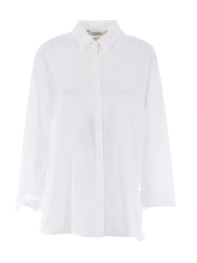 Shop Max Mara Shirt In Bianco