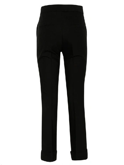 Shop Helmut Lang Spongy Flared Trousers In Black