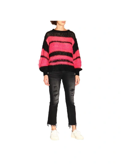 Shop Armani Collezioni Armani Exchange Sweater Sweater Women Armani Exchange In Fuchsia