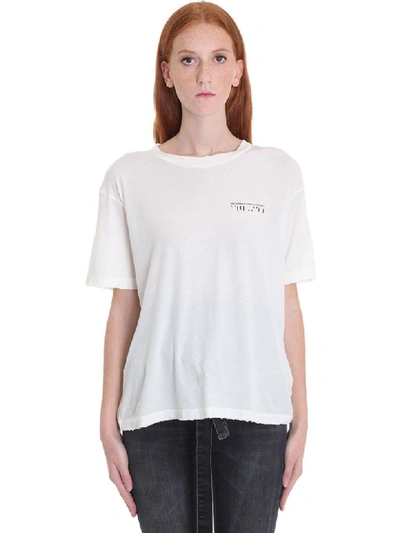 Shop Ben Taverniti Unravel Project T-shirt In White Cotton