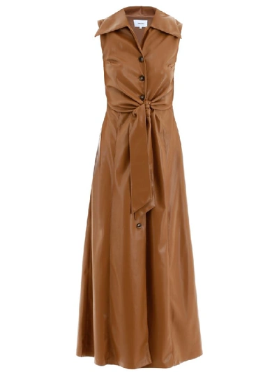 Shop Nanushka Sharma Dress In Brown (brown)