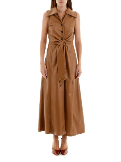 Shop Nanushka Sharma Dress In Brown (brown)