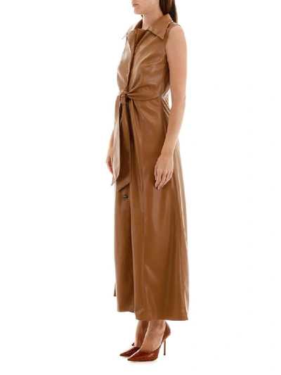 Shop Nanushka Sharma Dress In Brown (brown)