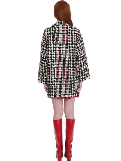 Shop Red Valentino Coat In White Wool