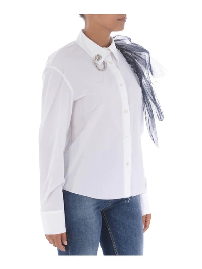 Shop Act N1 Shirt In Bianco/blu