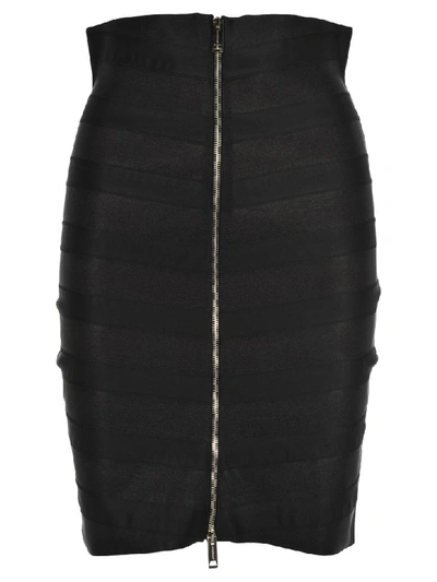 Shop Burberry Bandage Skirt In Black