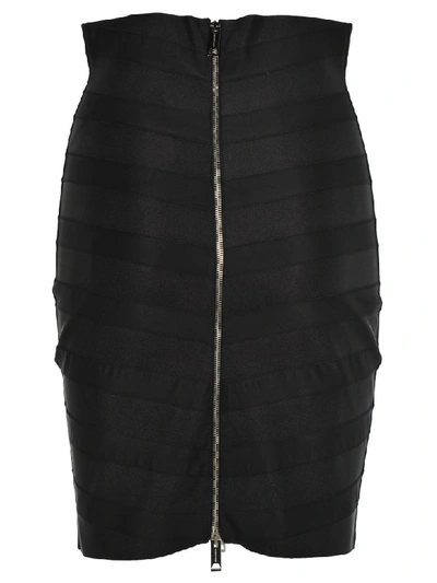 Shop Burberry Bandage Skirt In Black