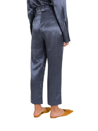 Shop Sies Marjan Willa Cropped And Flared Trousers In Blu