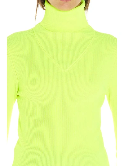 Shop Msgm Sweater In Giallo