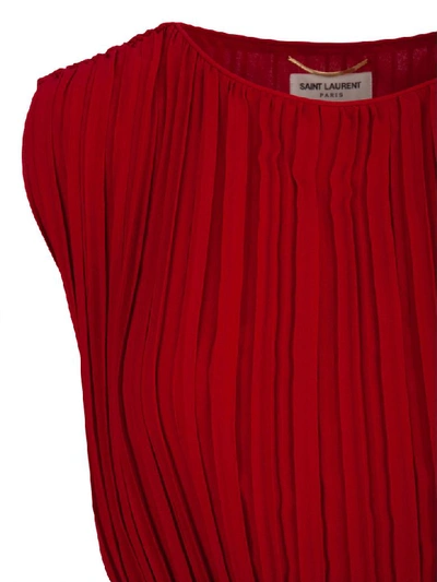 Shop Saint Laurent Dress In Red