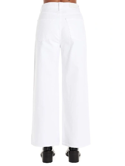 Shop Re/done Extreme Wide Leg Jeans In White