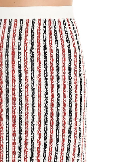 Shop Thom Browne Wide University Skirt In Multicolor