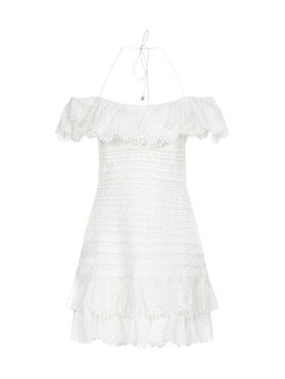 Shop Zimmermann Super Eight Dress In Ivory