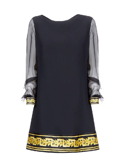 Shop Versace Dress In Nero