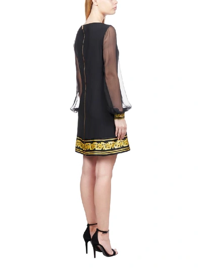 Shop Versace Dress In Nero