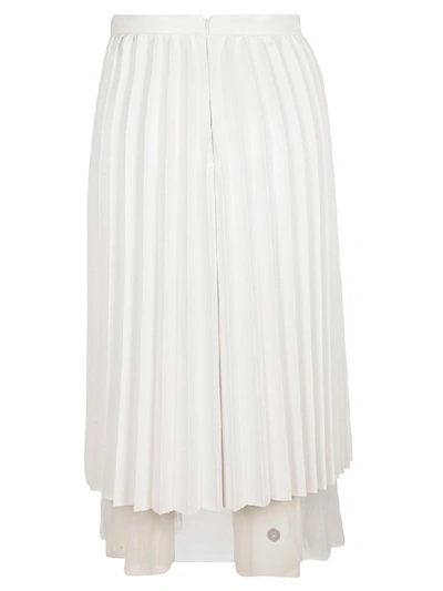 Shop Ermanno Scervino Pleated Skirt In White