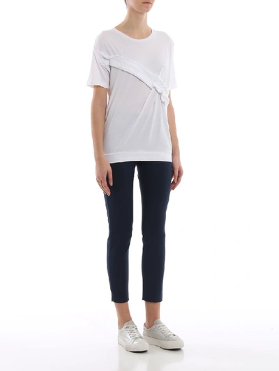Shop Fay Short Sleeve T-shirt In White