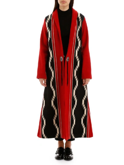 Shop Jessie Western Dragonfly Coat In Multicolor (red)
