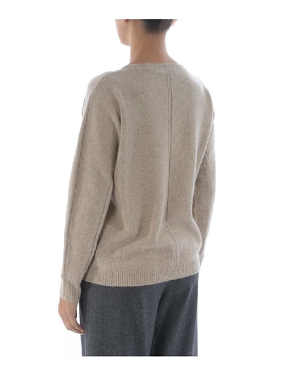 Shop Max Mara Sweater In Beige Melange