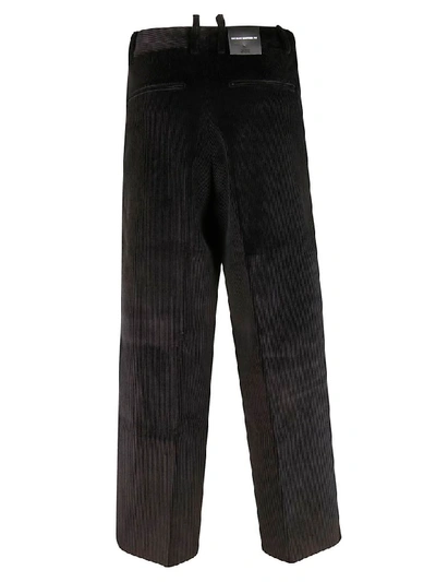 Shop Dsquared2 Stitched Trousers In Black