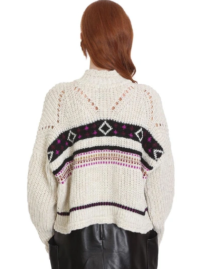 Shop Isabel Marant Caleen Knitwear In Beige Wool