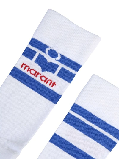 Shop Isabel Marant Étoile Viby Socks In Bianco