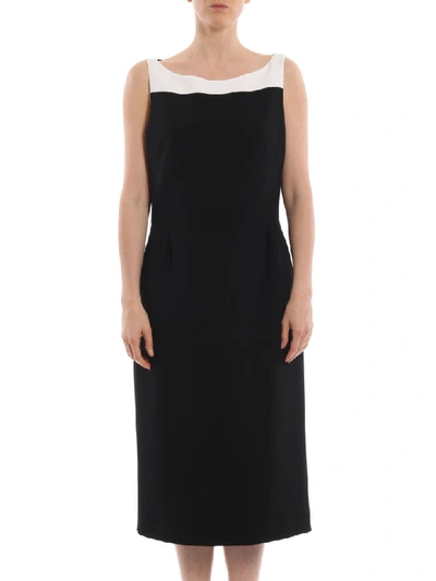 Shop Givenchy Dress In Black/white