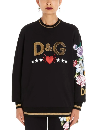 Shop Dolce & Gabbana D & G Sweatshirt In Black