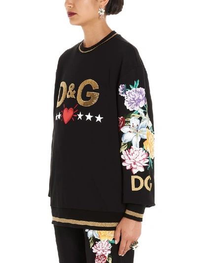 Shop Dolce & Gabbana D & G Sweatshirt In Black