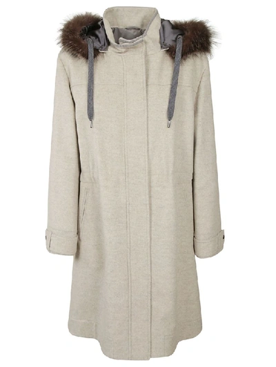 Shop Brunello Cucinelli Oversized Parka In Natural