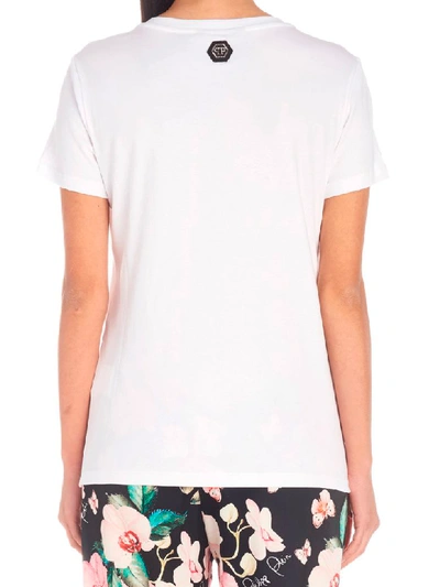 Shop Philipp Plein Beverly Hills T-shirt In White