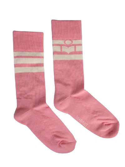 Shop Isabel Marant Étoile Viby Socks In Rosa