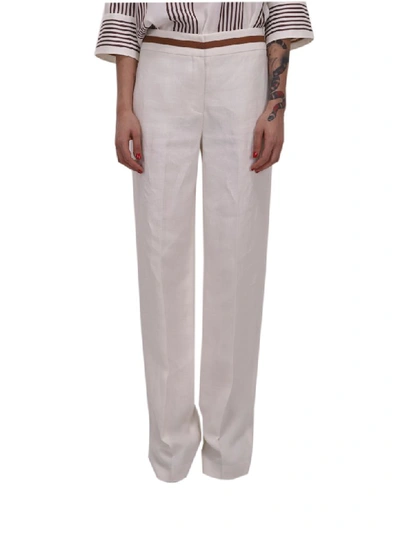 Shop Loro Piana White Trousers