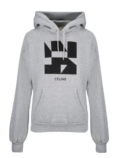 Shop Celine Fleece In Grey