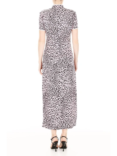 Shop Alessandra Rich Leopard-printed Dress In Light Pink (pink)