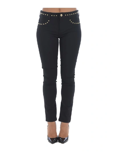 Shop Versace Jeans Couture Trousers In Nero