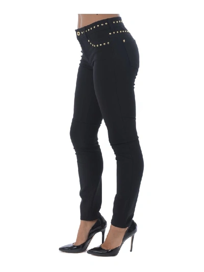 Shop Versace Jeans Couture Trousers In Nero
