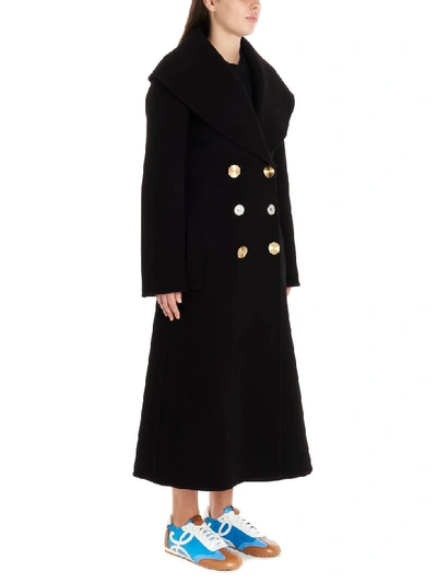 Shop Loewe Coat In Black