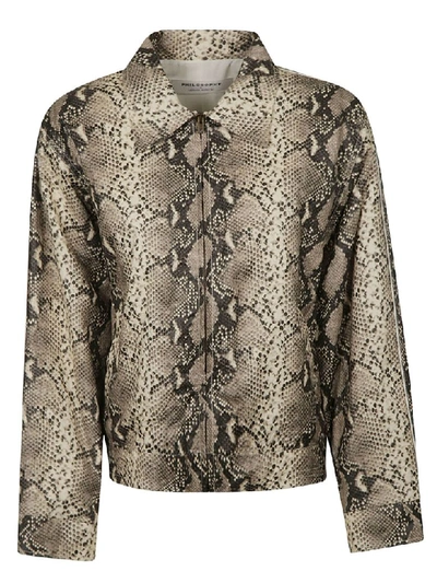 Shop Philosophy Di Lorenzo Serafini Animal Print Jacket In Multicolor