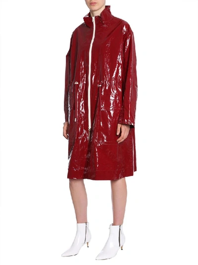 Shop Isabel Marant Ensel Raincoat In Bordeaux