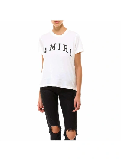 Shop Amiri College  Tee T-shirt In White