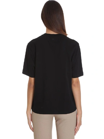 Shop Ami Alexandre Mattiussi T-shirt In Black Cotton