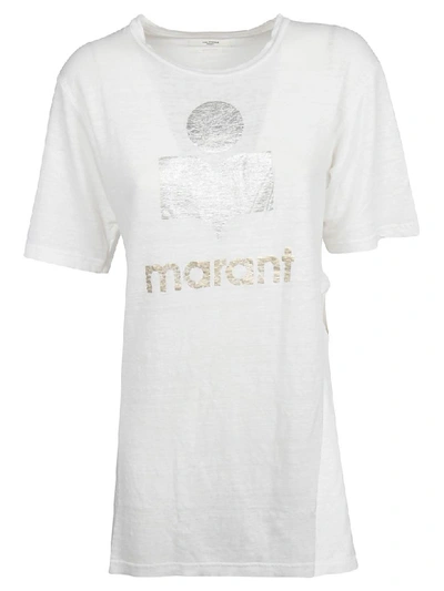 Shop Isabel Marant Kuta Long T-shirt In White