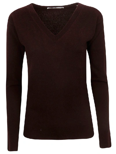 Shop Saverio Palatella V-neck Jumper In Red