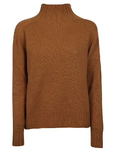Shop Aragona H-neck Sweater In Camel