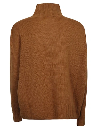 Shop Aragona H-neck Sweater In Camel