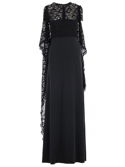 Shop Vetements Double Lace Dress In Black