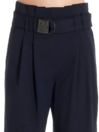 Shop Brunello Cucinelli Trousers In Blu