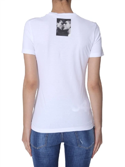 Shop Dsquared2 Crewneck T-shirt In Bianco