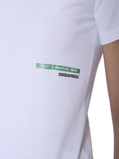 Shop Dsquared2 Crewneck T-shirt In Bianco